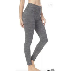 Women Power Flex Yoga Pants Workout Sports Running Leggings Gray Xs